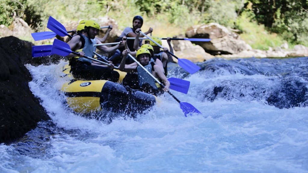 Whitewater rafting at Tara River