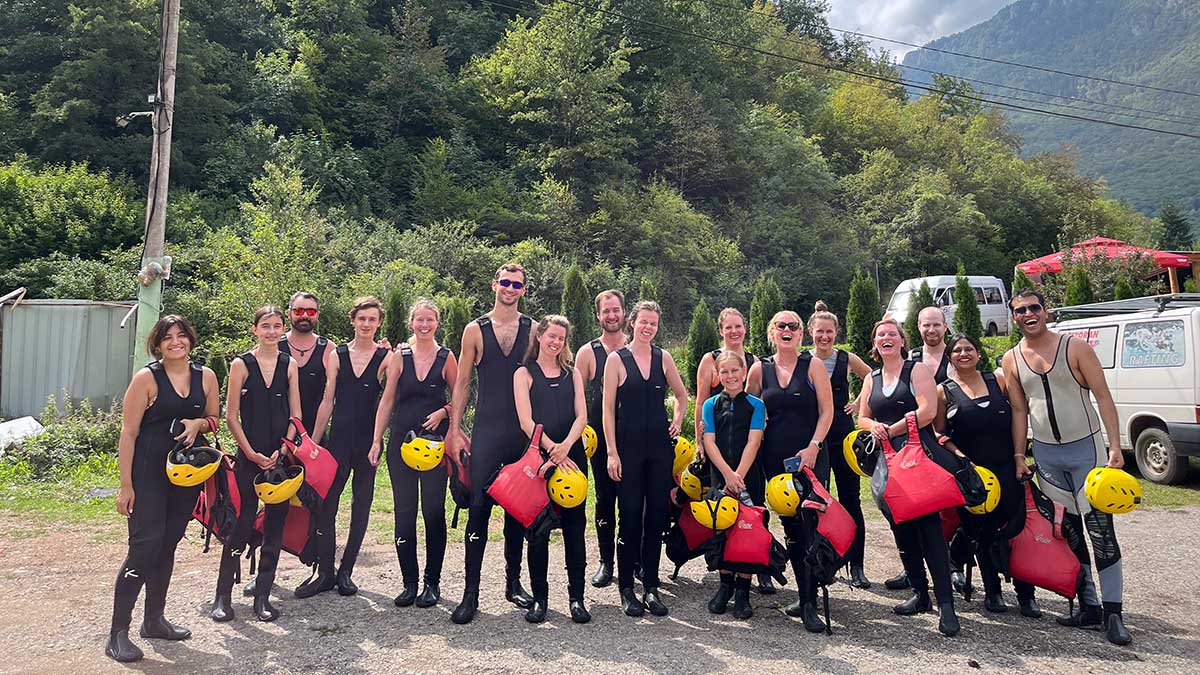 tara rafting group photo