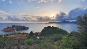 St. Stefan Viewpoint in Budva, Montenegro