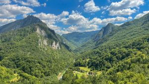 Tara Canyon viewpoint in Durmitor National Park, Montenegro