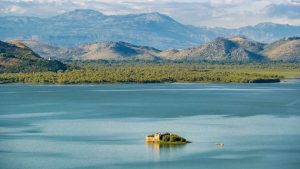 Grmozur island at the Skadar Lake National Park